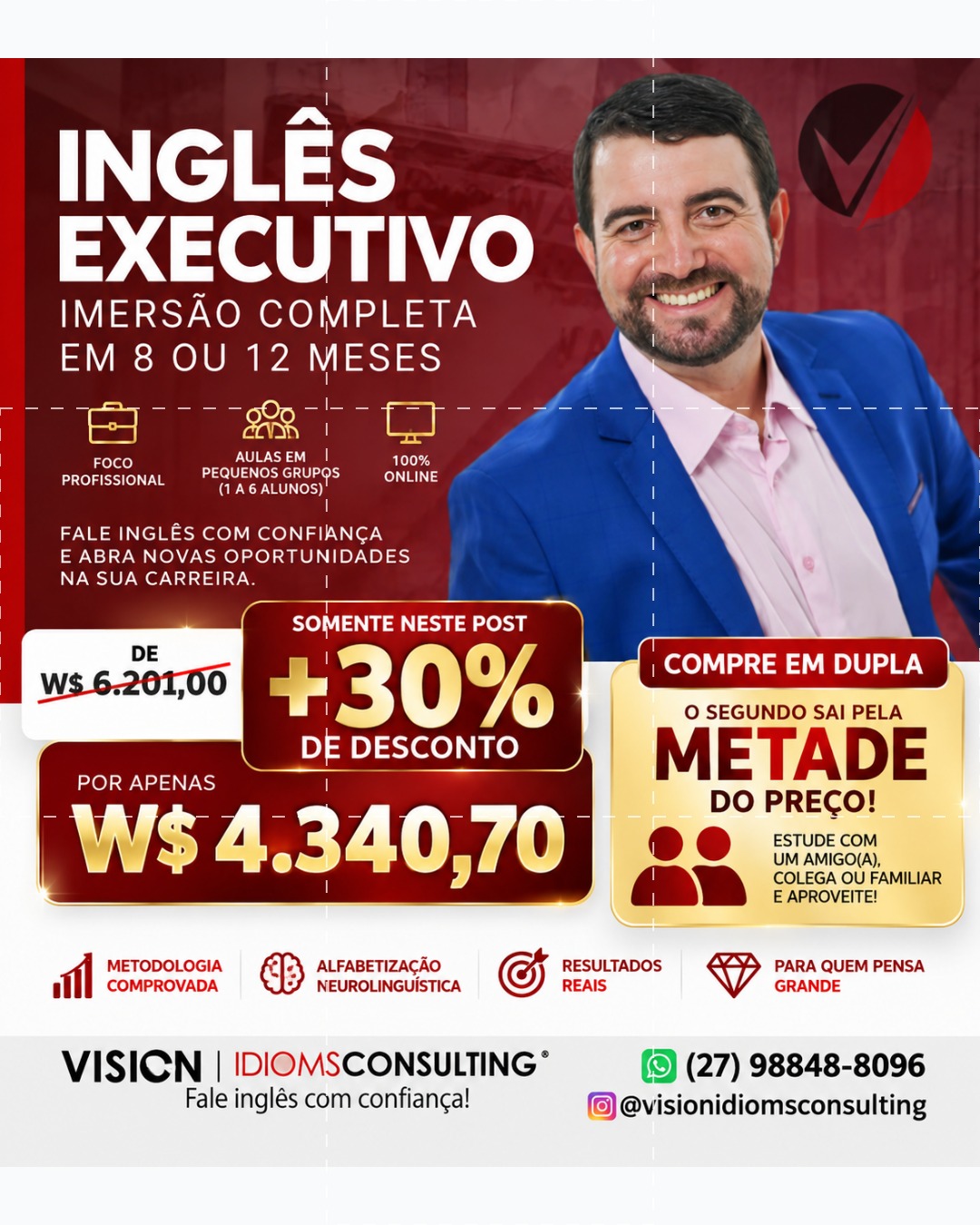 Curso de Ingl&ecirc;s - Somente neste link