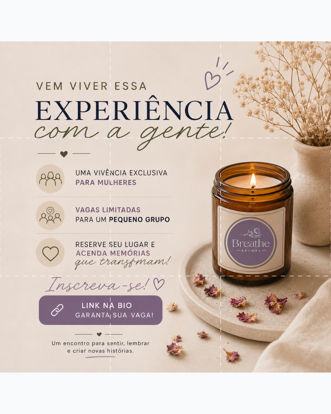 Oficina de velas artesanais